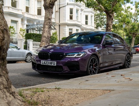 Unleashing the Power of Elegance: The BMW M5 on a road trip to Goodwood.