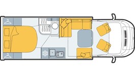 JOA-Camp Motorhome JOA Camp 75Q - Last One REDUCED TO SELL Layout