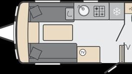 Swift Challenger 480 2 Berth Cravan Layout
