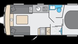 Swift Challenger Grande 4 Berth Twin Axle Layout