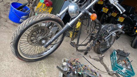 Suzuki GS 1991 PARTS BIKE 20K ROLLING CHASSIS CLASSIC 24