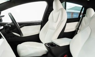 Tesla Model X Long Range Full Self Driving Tow Bar White Interior Sub Zero Hi Fidelity  13