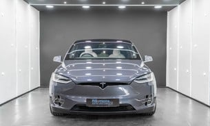 Tesla Model X Long Range Full Self Driving Tow Bar White Interior Sub Zero Hi Fidelity  4