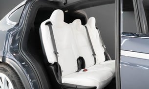 Tesla Model X Long Range Full Self Driving Tow Bar White Interior Sub Zero Hi Fidelity  30