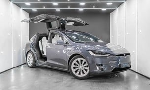 Tesla Model X Long Range Full Self Driving Tow Bar White Interior Sub Zero Hi Fidelity  1