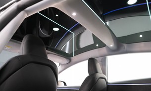Tesla Model 3 Long Range Highland Solid Black Adaptive Matrix LEDs Ambient Lighting 10