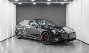 Tesla Model S P100D, Enhanced Autopilot, White Interior, 21" Arachnid Forged Alloy Wheels 1