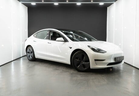 Tesla Model 3 Long Range Heat Pump Heated Steering Wheel Pano Roof Black Interior VAT Q