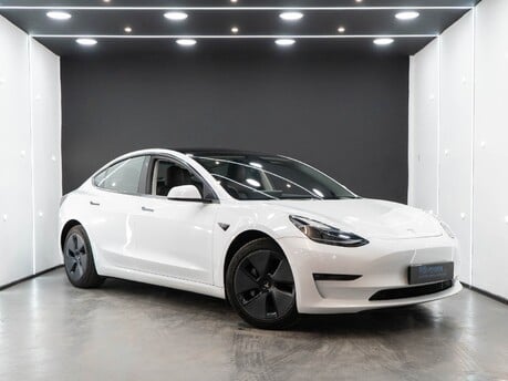 Tesla Model 3 Long Range Heat Pump Heated Steering Wheel Pano Roof Black Interior VAT Q