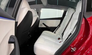 Tesla Model 3 RWD Ultra Red, White Interior, Ambient Lighting, Pano Roof,  10