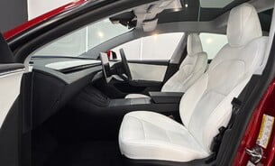 Tesla Model 3 RWD Ultra Red, White Interior, Ambient Lighting, Pano Roof,  8