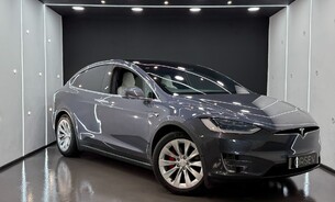 Tesla Model X Long Range 6 Seat White Interior Adaptive Air Susp Sub Zero High Fidelity 1