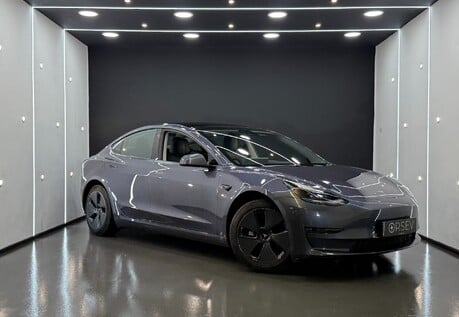 Tesla Model 3 Long Range Heat Pump Heated Steering Wheel Pano Roof Black Interior VAT Q