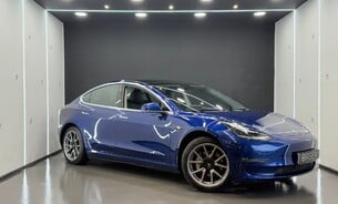 Tesla Model 3 Long Range Tow Bar One Owner Deep Metallic Blue, Black Interior Pano Roof 1