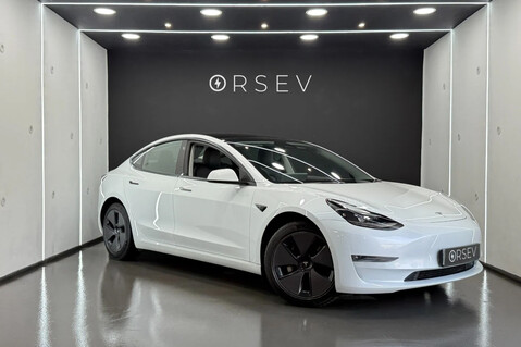 Tesla Model 3 Long Range, Heat Pump, Heated Steering Wheel, Pano Roof, Black Interior 