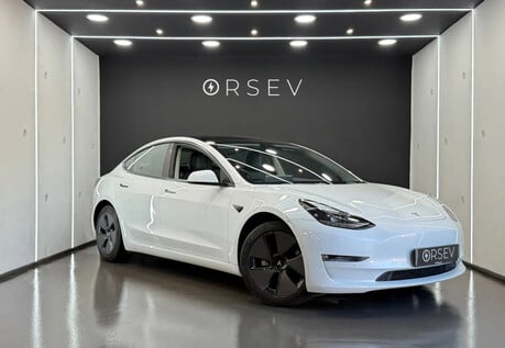 Tesla Model 3 Long Range Tow Bar One Owner Heat Pump Black Interior Pano Roof VAT Q