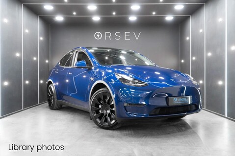 Tesla Model Y Long Range, 20" Induction Wheels, Deep Metallic Blue, Pano Roof, Heat Pump 