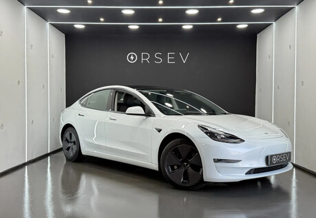 Tesla Model 3 Long Range Heat Pump Heated Steering Wheel Pano Roof Black Interior VAT Q