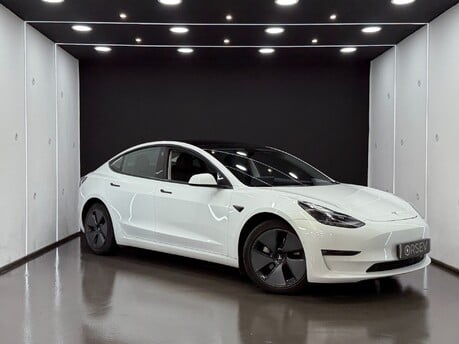 Tesla Model 3 Long Range Heat Pump Heated Steering Wheel Pano Roof Black Interior VAT Q