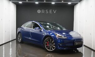 Tesla Model 3 Performance One Owner Deep Blue Metallic Black Int Pano Roof Sexy Buttons  1