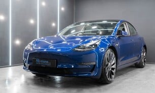 Tesla Model 3 Performance One Owner Deep Blue Metallic 20" Uberturbine Alloys Heat Pump 6