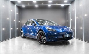 Tesla Model 3 Performance One Owner Deep Blue Metallic 20" Uberturbine Alloys Heat Pump 1