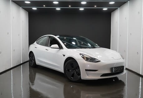 Tesla Model 3 Long Range Heat Pump Heated Steering Wheel Pano Roof Black Interior VAT Q