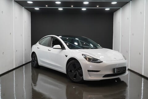 Tesla Model 3 Long Range Heat Pump Heated Steering Wheel Pano Roof Black Interior VAT Q 