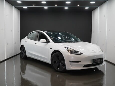 Tesla Model 3 Long Range Heat Pump Heated Steering Wheel Pano Roof Black Interior VAT Q