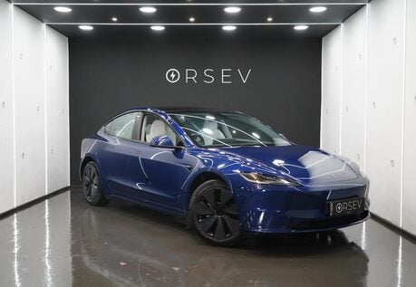 Tesla Model 3 RWD, One Owner, Deep Metallic Blue, Ambient Lighting, White Interior, VAT Q