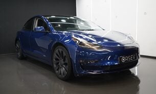 Tesla Model 3 Performance Enhanced Autopilot Deep Blue Metallic  4