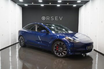 Tesla Model 3 Performance Enhanced Autopilot Deep Blue Metallic 