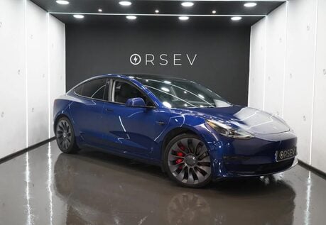 Tesla Model 3 Performance Enhanced Autopilot Deep Blue Metallic 