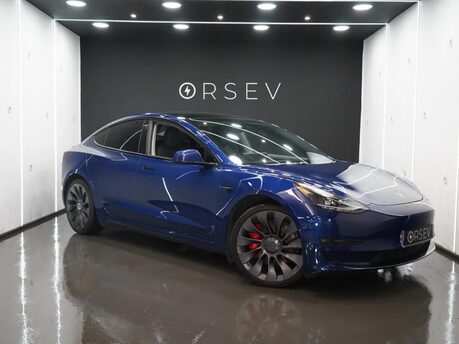 Tesla Model 3 Performance Enhanced Autopilot Deep Blue Metallic 