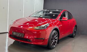 Tesla Model Y Long Range 20" Induction Wheels Multi Coat Red Pano Roof One Owner VAT Q 9