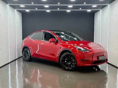 Tesla Model Y Long Range 20" Induction Wheels Multi Coat Red Pano Roof One Owner VAT Q