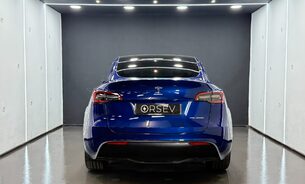 Tesla Model Y Long Range, Deep Blue Metallic Black Interior Pano Roof One Owner VAT Q 11