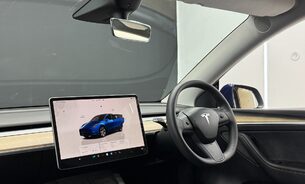 Tesla Model Y Long Range, Deep Blue Metallic Black Interior Pano Roof One Owner VAT Q 2