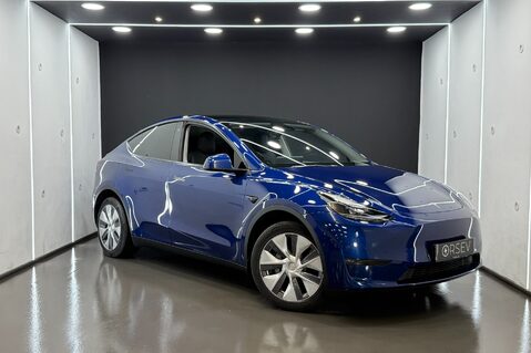 Tesla Model Y Long Range, Deep Blue Metallic Black Interior Pano Roof One Owner VAT Q 