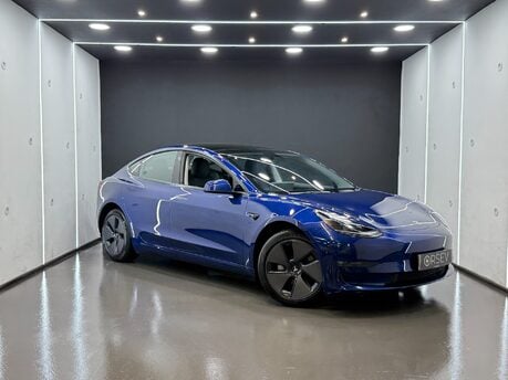 Tesla Model 3 Long Range Rear Wheel Drive c350 Mile Range! Deep Metallic Blue Ryzen Chip