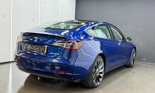 Tesla Model 3 Performance, White interior, Deep Metallic Blue, Panoramic Roof, One Owner 13