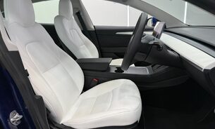 Tesla Model 3 Performance, White interior, Deep Metallic Blue, Panoramic Roof, One Owner 10