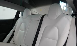 Tesla Model 3 Long Range White Interior Heat Pump Adaptive LEDs Pano Roof One Owner VATQ 23