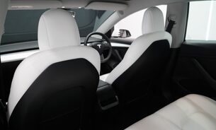 Tesla Model 3 Long Range White Interior Heat Pump Adaptive LEDs Pano Roof One Owner VATQ 22