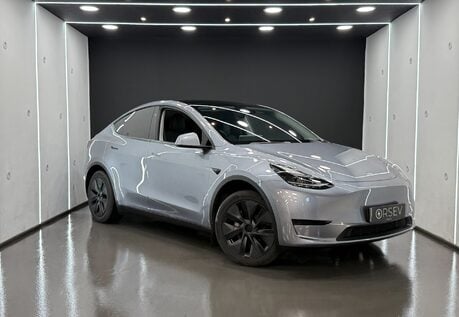 Tesla Model Y Long Range RWD, Best for Range, Later Comfort Suspension, Quicksilver Paint