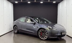 Tesla Model 3 PERFORMANCE Full Self Driving White Interior Midnight Silver One Owner 1