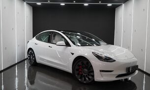 Tesla Model 3 PERFORMANCE White Interior Ryzen Chip GROK Ready Heat Pump Adaptive LEDs 1