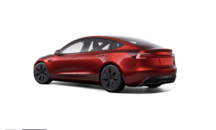 Tesla Model 3 LONG RANGE Ultra Red Black Interior  5