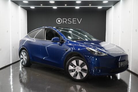 Tesla Model Y Long Range Deep Blue Metallic One Owner Premium Sound Panoramic Roof VAT Q 