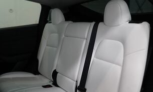 Tesla Model Y Long Range White Interior Red Multi Coat 19" Uberturbine Style Alloys  34